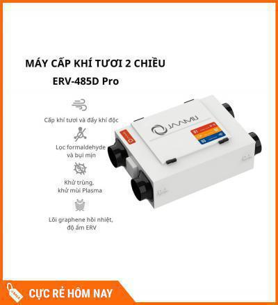 Máy Cấp Khí Tươi 2 Chiều JaamiJ ERV-485D Pro