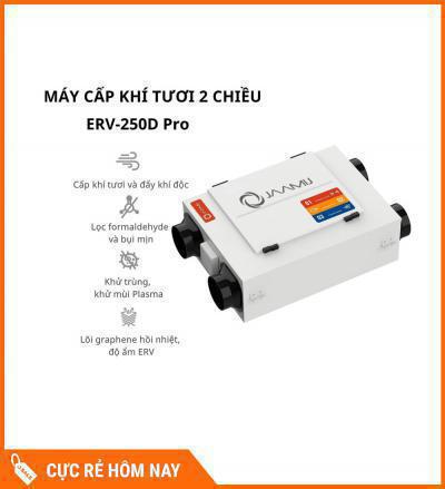 Máy Cấp Khí Tươi 2 Chiều JaamiJ ERV-250D Pro