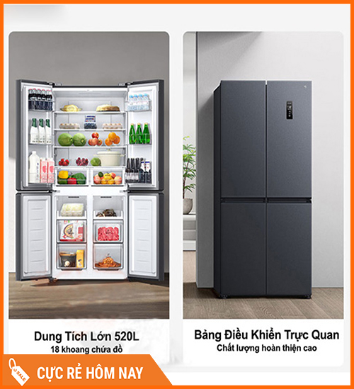 tủ lạnh xiaomi 520l