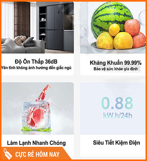 tủ lạnh xiaomi 520l