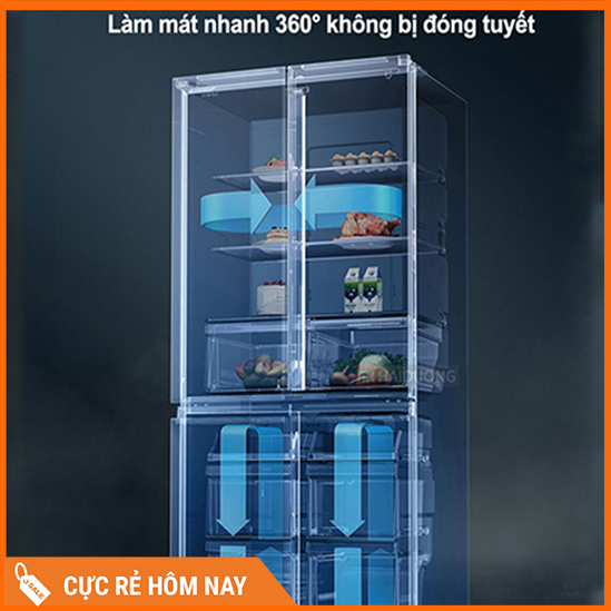 tủ lạnh xiaomi 606l