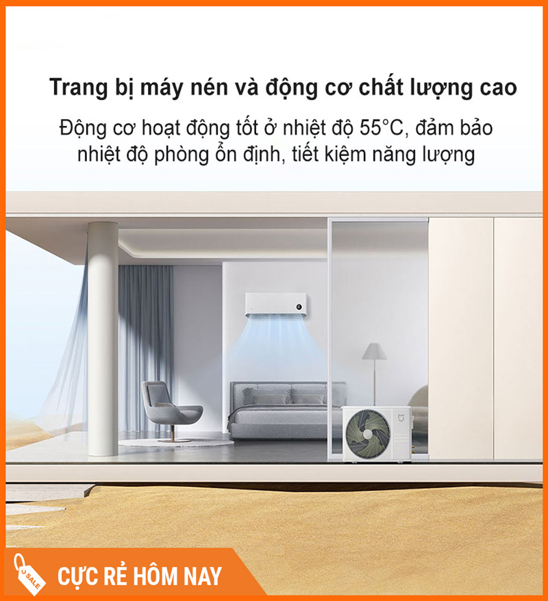 Điều Hòa Xiaomi 1 Chiều Inverter KF-26GW/C2A5 1HP 9000 BTU
