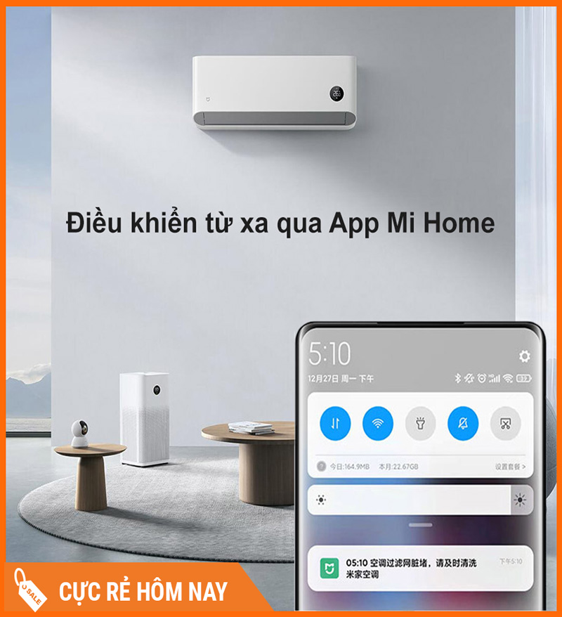Điều Hòa Xiaomi 1 Chiều Inverter KF-26GW/C2A5 1HP 9000 BTU