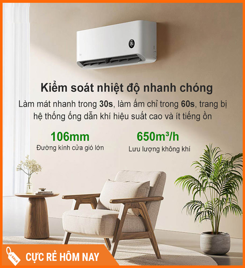 Điều Hòa 2 Chiều Xiaomi Mijia KFR-26GW/V1A1 1HP 9000 BTU