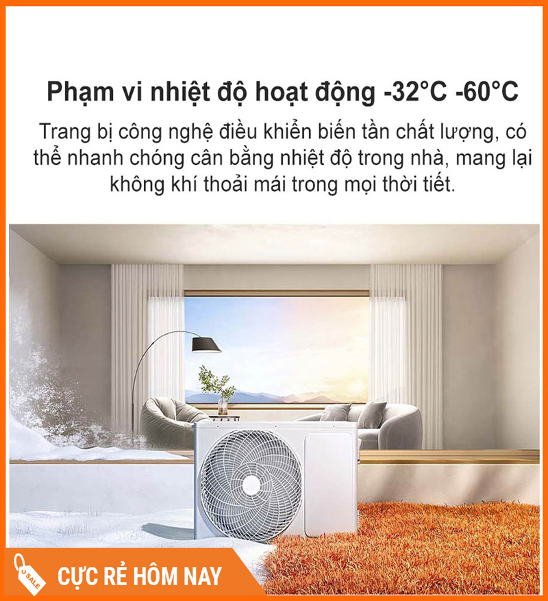 Điều Hòa 2 Chiều Xiaomi Inverter KFR-35GW/N1A1 1.5HP 12000 BTU