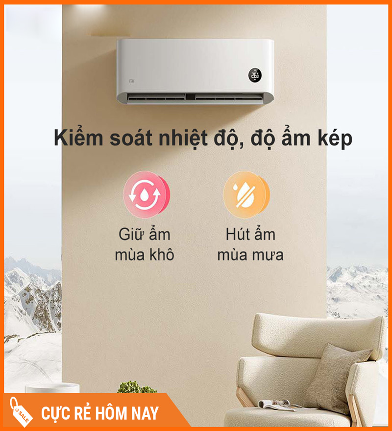 Điều Hòa 2 Chiều Xiaomi Inverter KFR-35GW/N1A1 1.5HP 12000 BTU