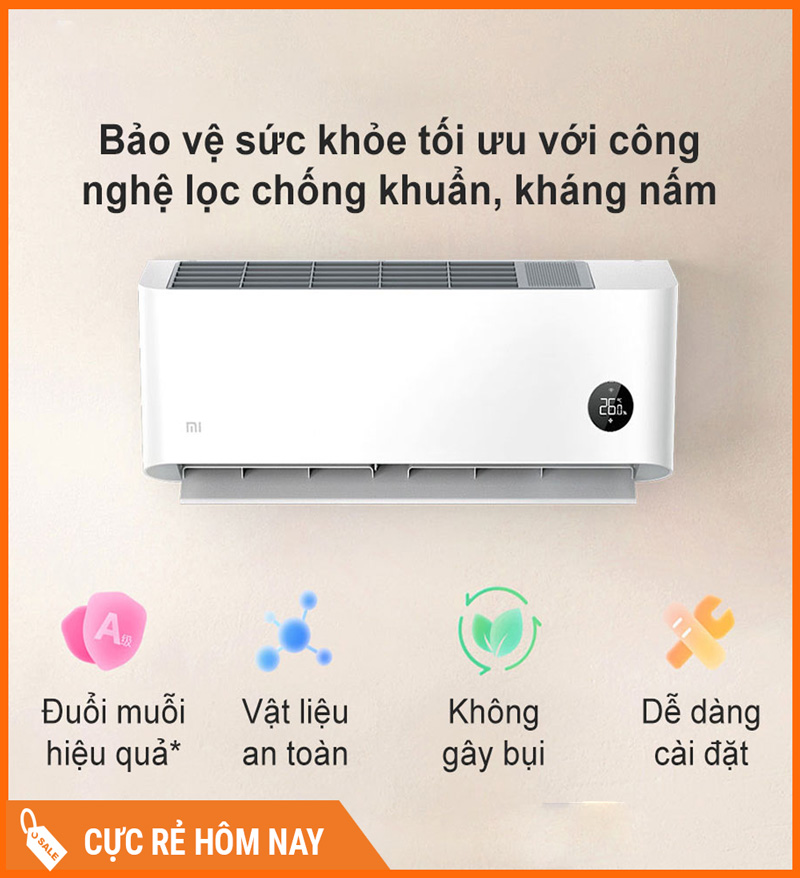 Điều Hòa 2 Chiều Xiaomi Inverter KFR-35GW/N1A1 1.5HP 12000 BTU