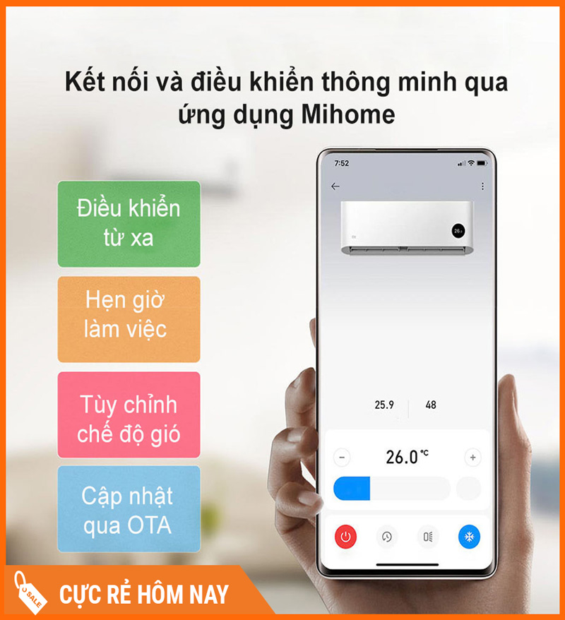 Điều Hòa 2 Chiều Inverter Xiaomi KFR-50GW/N2A1 2HP