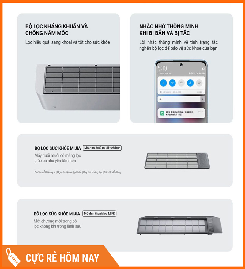Điều Hòa 2 Chiều Xiaomi Inverter KFR-35GW/M3A1 1.5HP 12000 BTU