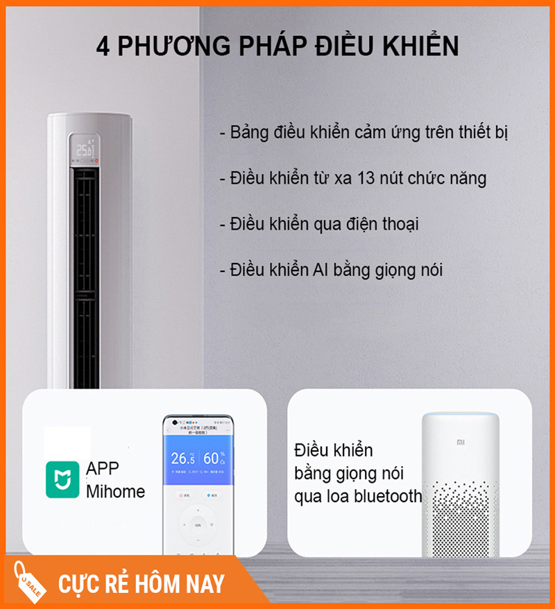 Điều Hòa Cây 2 Chiều Xiaomi Mijia KFR-51LW/N1A1 - Chính Hãng