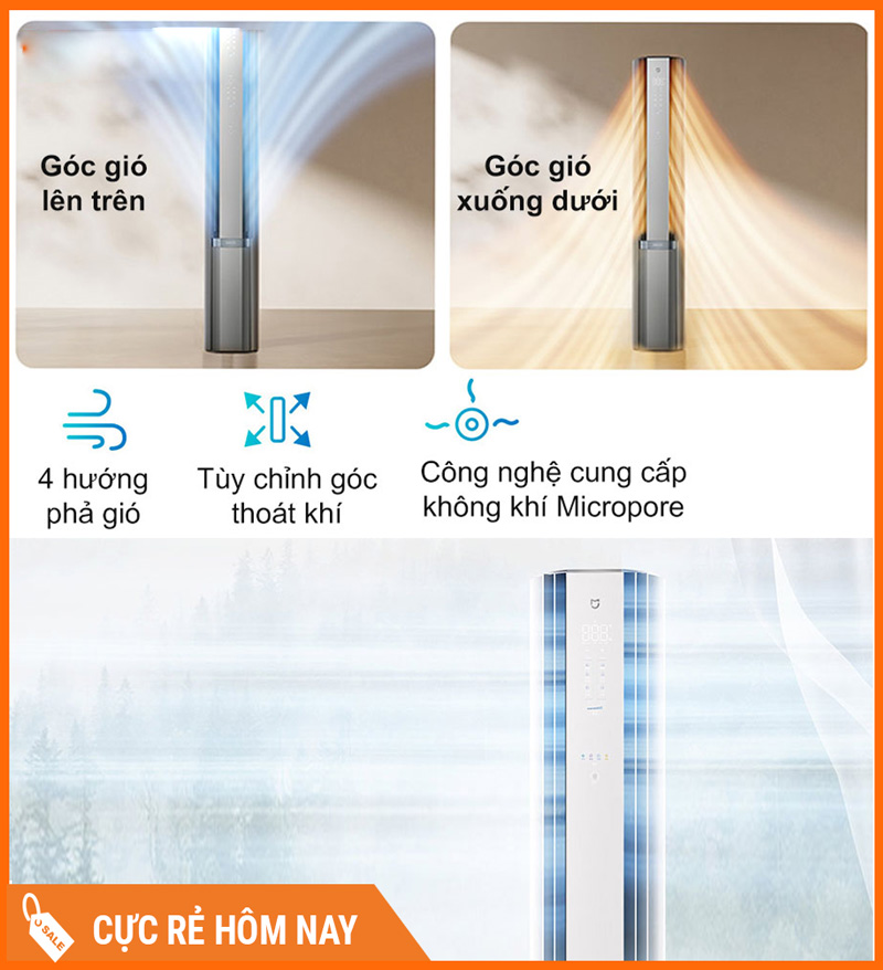 Điều Hòa Cây 2 Chiều Xiaomi Mijia KFR-72LW-NA11/M3A1 3HP Giá Rẻ