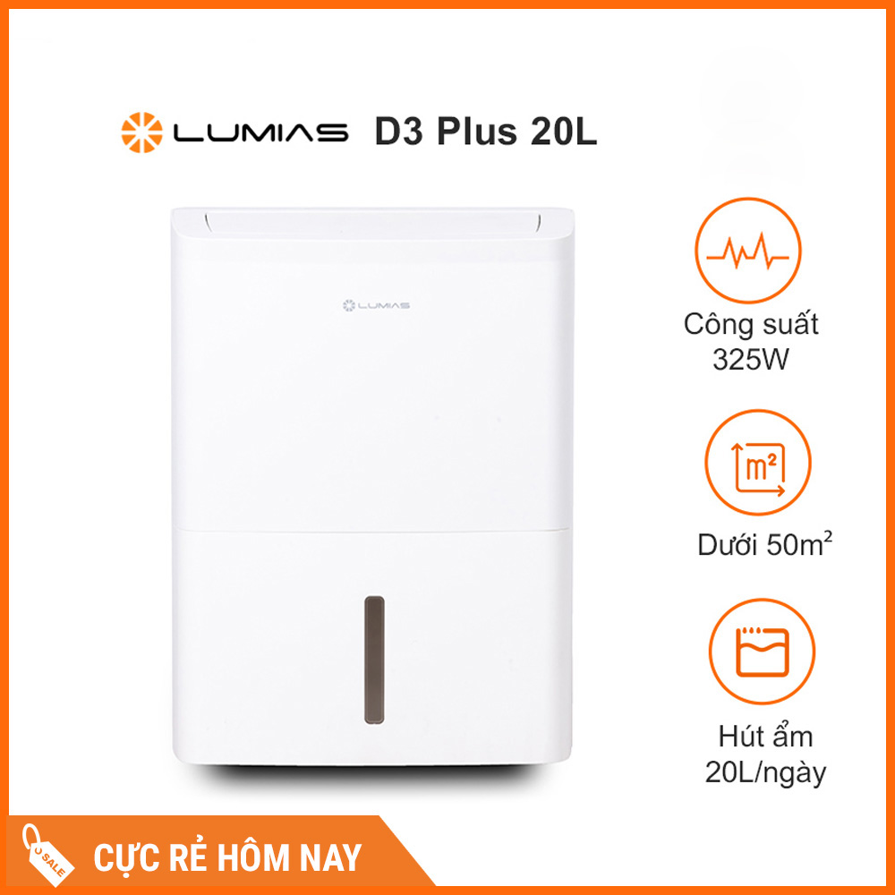 Máy Hút Ẩm Lumias D3 Plus 20L