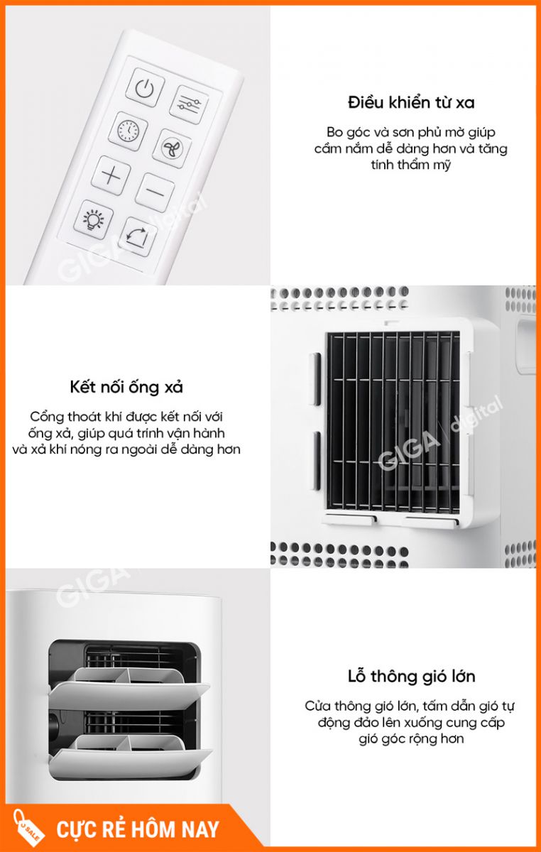 Quạt Điều Hòa Di Động New Widetech KY-26EAW2
