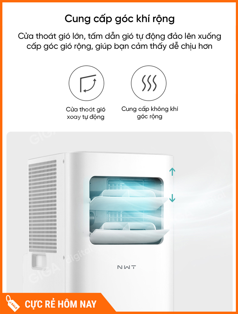 Quạt Điều Hòa Di Động New Widetech KY-26EAW2