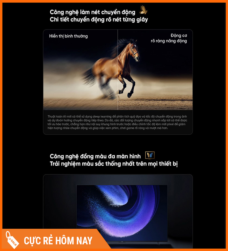 Tivi Xiaomi S Pro Mini LED 85 Inch – 240Hz Chính Hãng