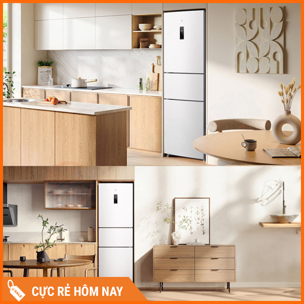 Tủ Lạnh Xiaomi Mijia 256L, 3 Cánh, Hạn Chế Đông Dính