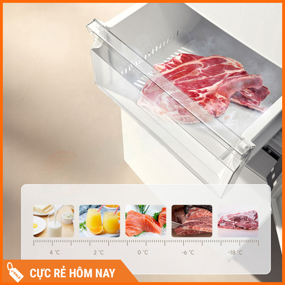 Tủ Lạnh Xiaomi Mijia 256L, 3 Cánh, Hạn Chế Đông Dính