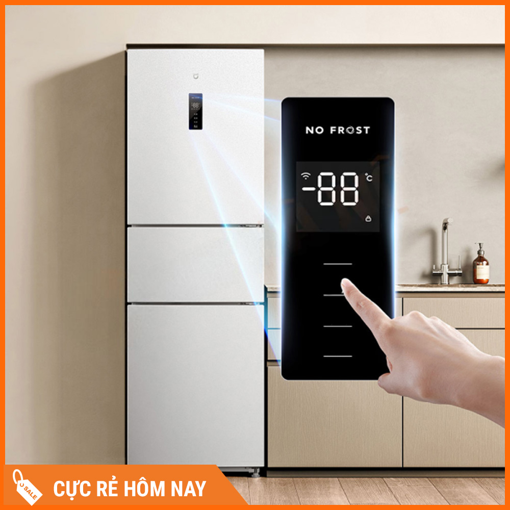 Tủ Lạnh Xiaomi Mijia 256L, 3 Cánh, Hạn Chế Đông Dính