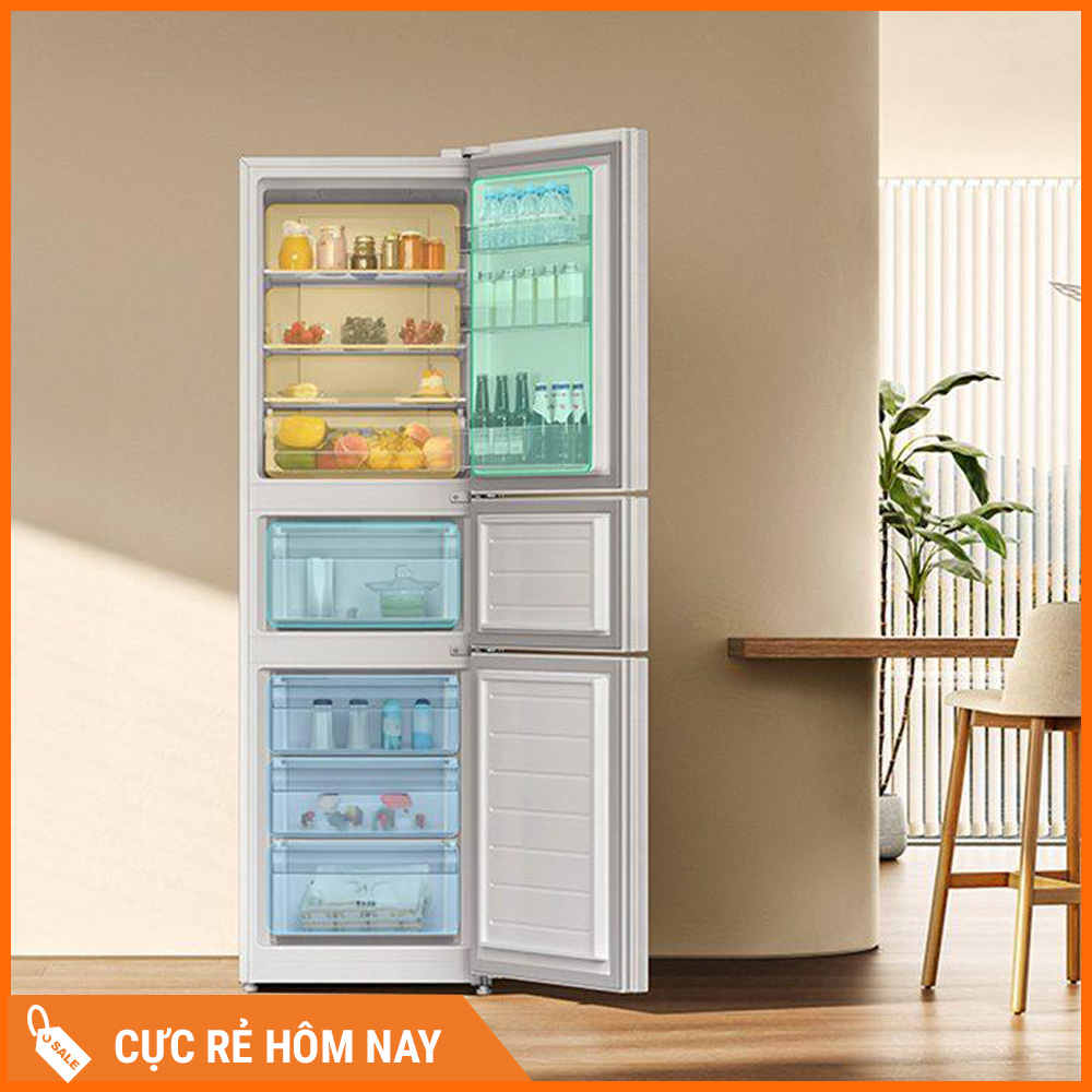 Tủ Lạnh Xiaomi Mijia 256L, 3 Cánh, Hạn Chế Đông Dính
