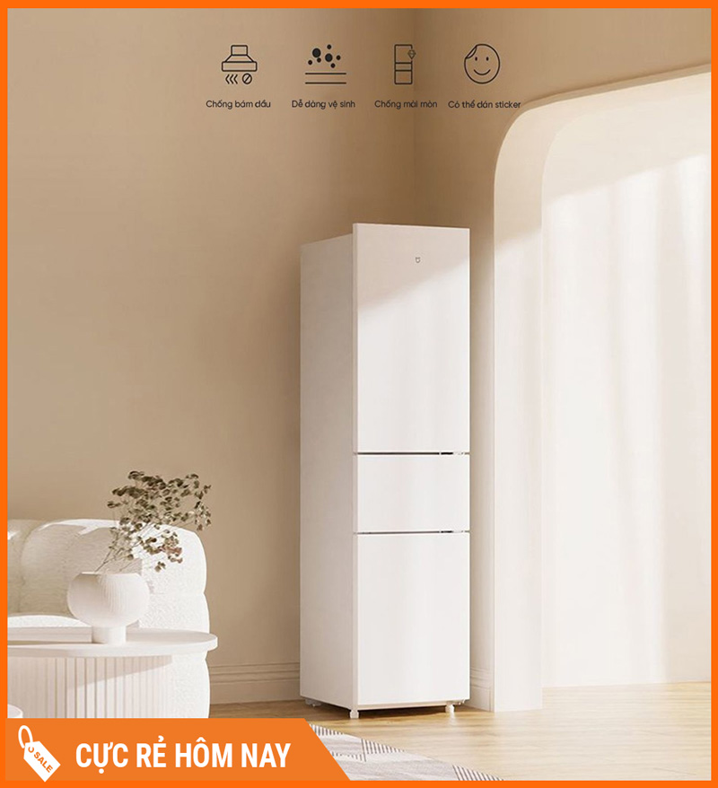 Tủ Lạnh Xiaomi Mijia 205L 3 Cánh Có Ngăn Đông Mềm