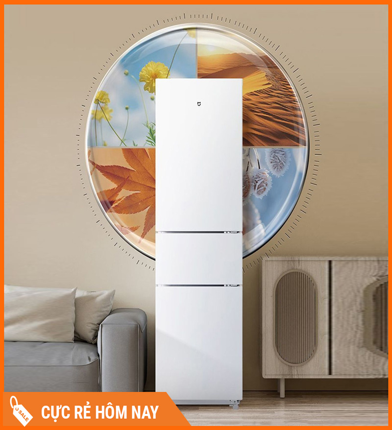 Tủ Lạnh Xiaomi Mijia 205L 3 Cánh Có Ngăn Đông Mềm