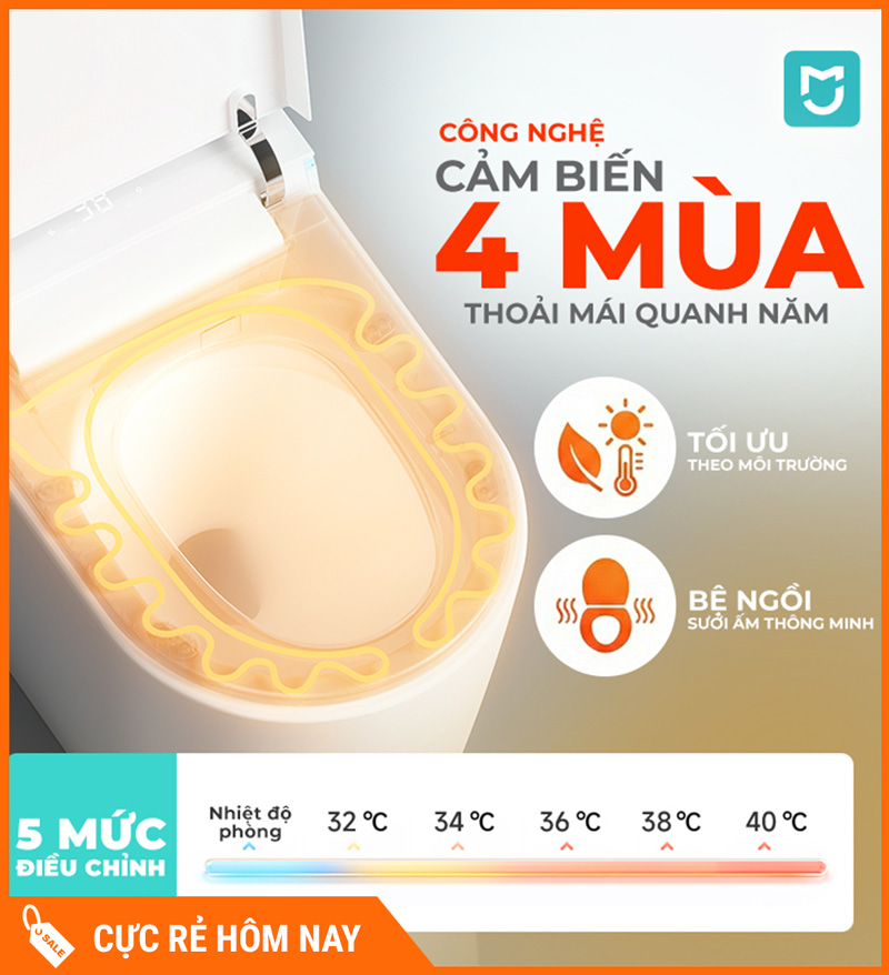 Bồn cầu thông minh Cao Cấp Xiaomi X1 Premium